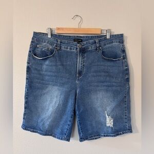 Universal Standard Bae Blue Denim Jean Shorts size 16